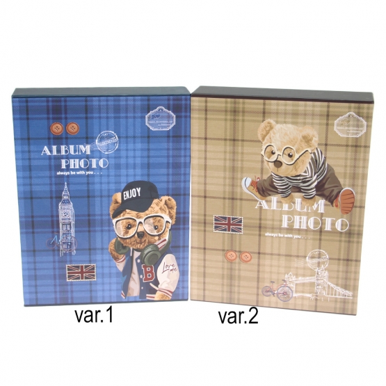 Fotoalbum medvedík s okuliarmi na 200 fotografií