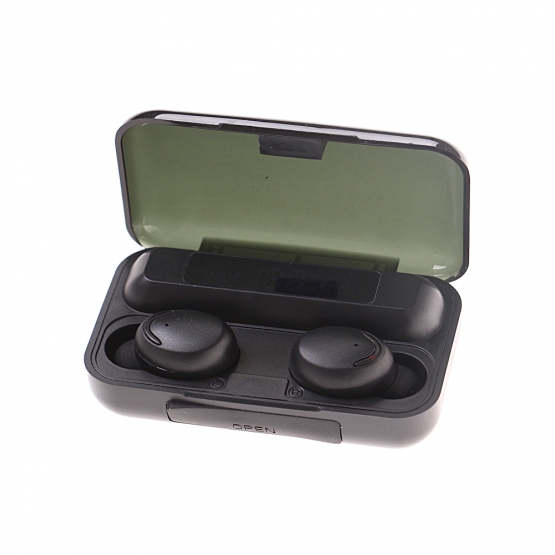 Bezdrôtové slúchadlá s powerbankou F9-5 čierne