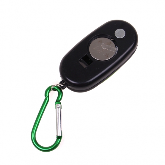 Vreckové ľad svetlo s karabínou zelené