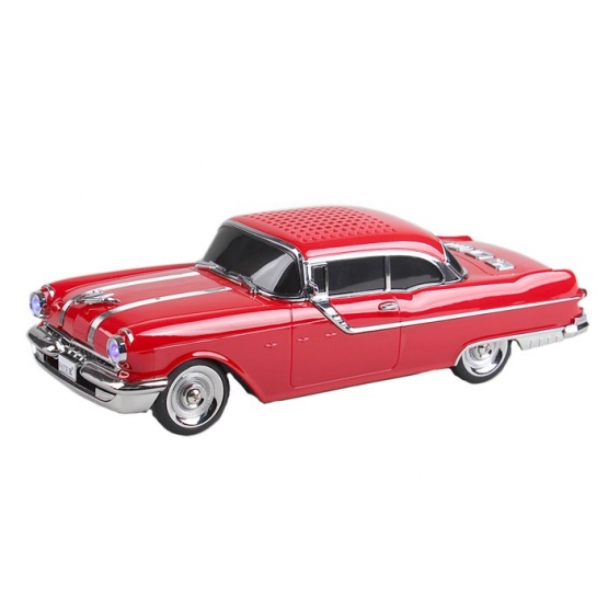 Reproduktor retro auto červené