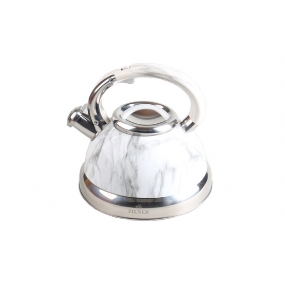 Kovová kanvica 3l biely mramor