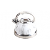 Kovová kanvica 3l biely mramor