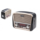 Prenosné 3pásmové solárne rádio béžové YUEGAN