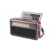 Prenosné 3-pásmové solárne rádio X-BASS čierne