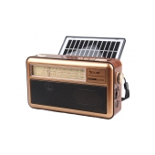 Prenosné 3-pásmové solárne rádio X-BASS žlté