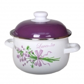 10-dielna sada smaltovaných hrncov levandule