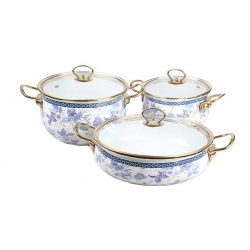 6-dielna sada smaltovaných hrncov ZL-8728