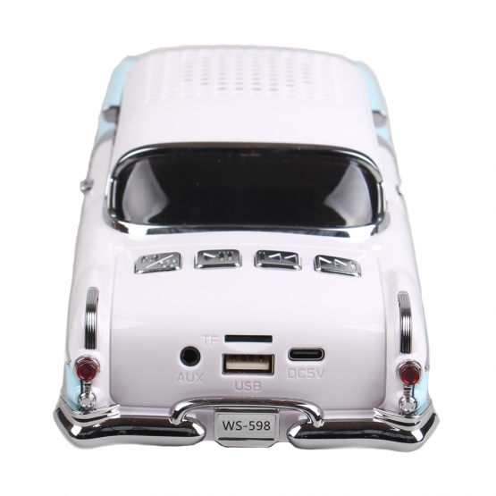 Reproduktor retro auto svetlo modré