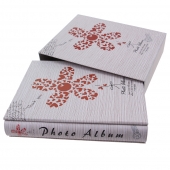 Fotoalbum s kvetinou na 200 fotografií šedej