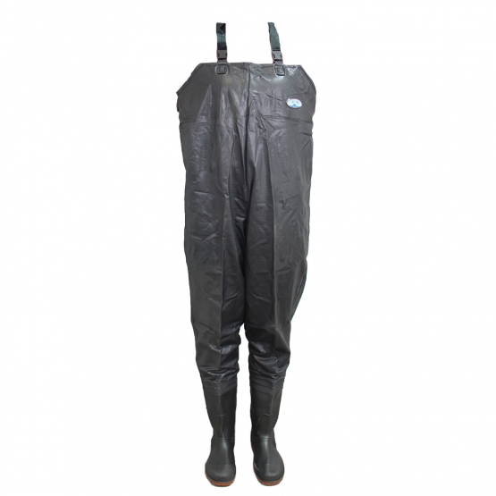 Brodiace nohavice prsačky čierne 43