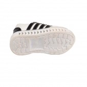 Detské tenisky svietiace bieločierne 