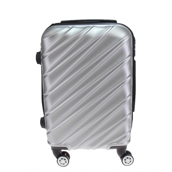 Sada 3 kufrov škrupinových LA3 sivá