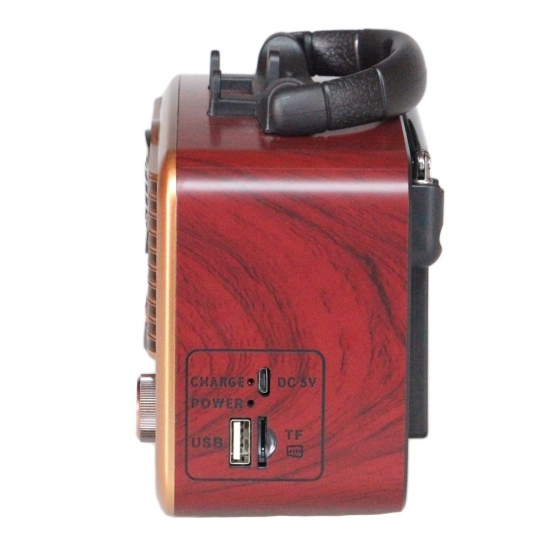 Prenosné 3pásmové solárne rádio GOLON zlaté