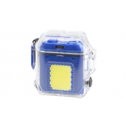 Elektrický špirálový zapaľovač modrý