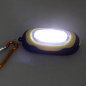 Vreckové ľad svetlo s karabínou žlté