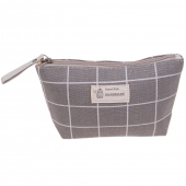 Kozmetická taška Handmade šedá kocka