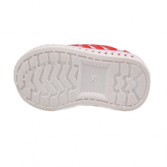 Detské tenisky svietiace bieločervenej 