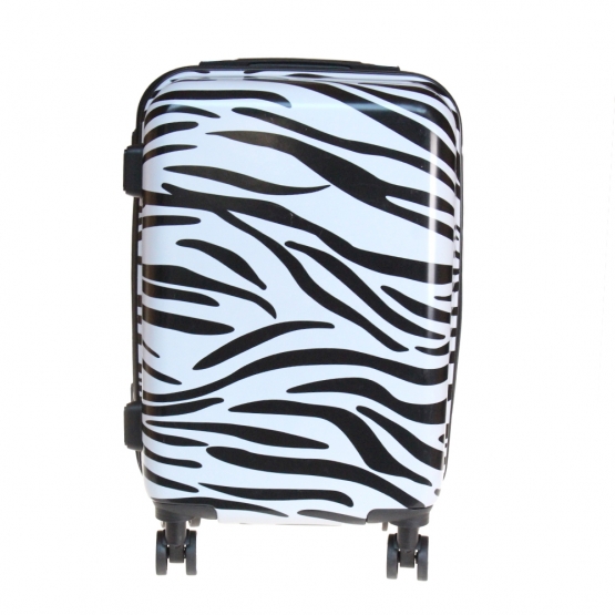 Sada 3 kufrov škrupinových (Zebra)