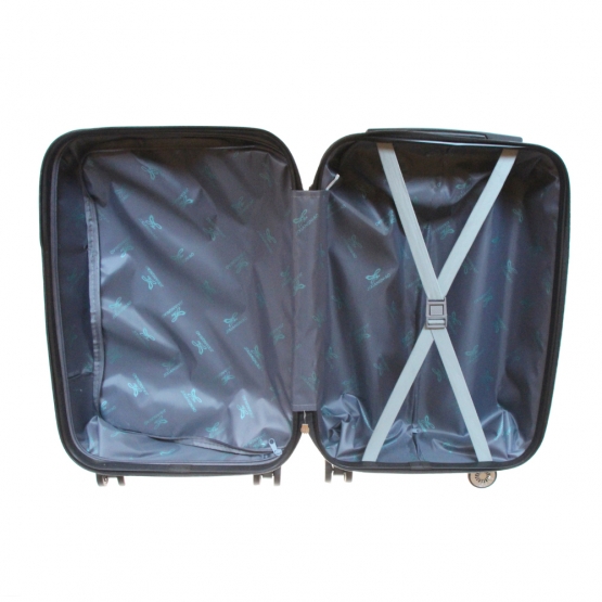 Sada 3 kufrov škrupinových (Zebra)