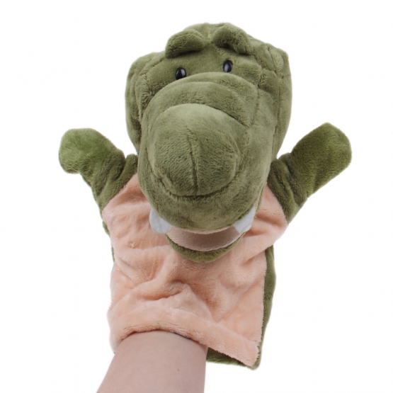 Plyšový maňuška na ruku krokodíl