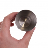 Sada cestovných nerezových panákov