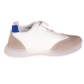 Detské tenisky svietiace so špičkou pruhy modré