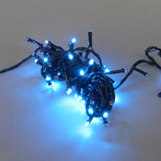 Vianočná LED svetelný reťaz 8 m modrý