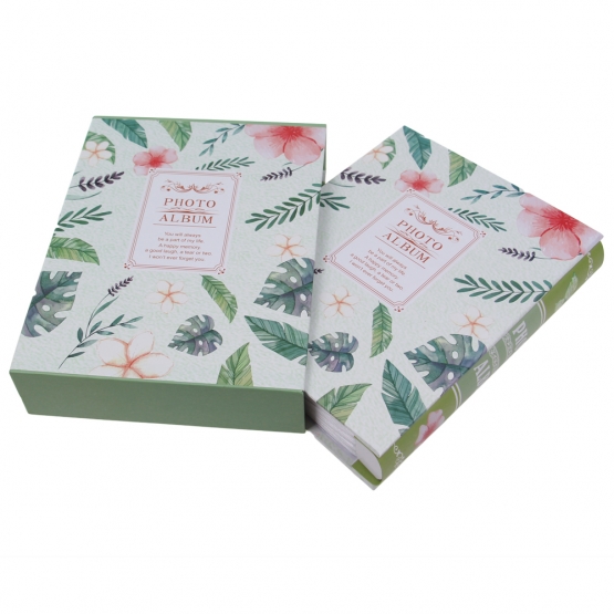 Fotoalbum s listami na 200 fotografií zelenej