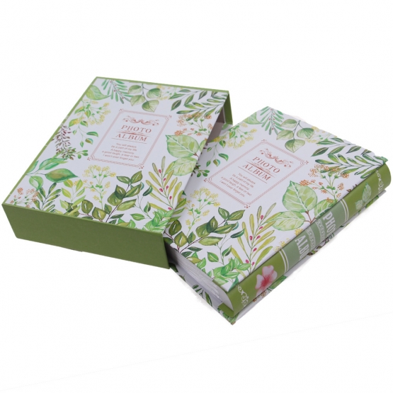 Fotoalbum s listami na 200 fotografií zelenej