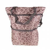 Nákupná taška s kolieskami hnedá