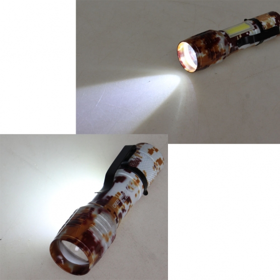 USB svietidlo so zoomom maskáčové