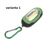 Vreckové ľad svetlo s karabínou zelené