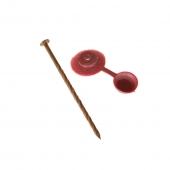 400 ks pozinkovaných klincov a plastových podložiek s viečkom var.2