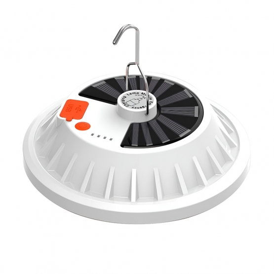 Závesné kempingové LED solárne svietidlo