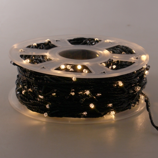 Vianočný LED svetelný reťaz 100 m žltý