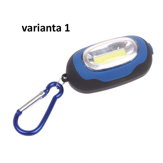 Vreckové ľad svetlo s karabínou modré