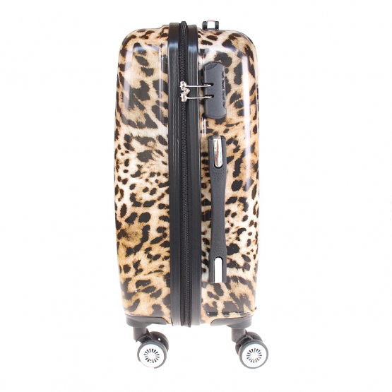 Súprava 3 škrupinových kufrov LP18 (leopard)