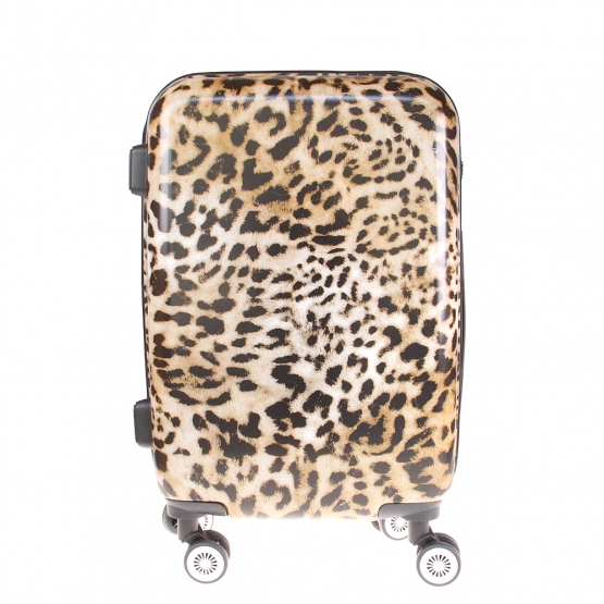 Súprava 3 škrupinových kufrov LP18 (leopard)