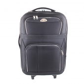 Sada 3 látkových kufrov čierna 1