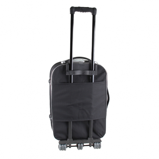 Sada 3 látkových kufrov čierna 1