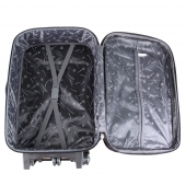 Sada 3 látkových kufrov čierna 1