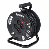 Predlžovací kábel na bubne 22 m čierny 2,5mm