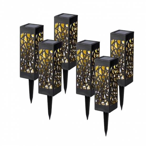 Záhradné solárne osvetlenie set 6 kusov