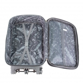 Sada 3 látkových kufrov svetlo šedá 4