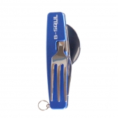 Rozkladací multifunkčný kempingový príbor B-SQUL modrý