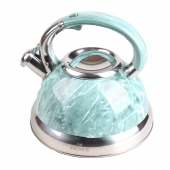 Kovová kanvica 3l tyrkysový mramor