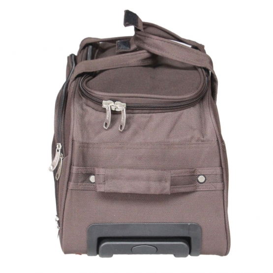 Cestovná taška na kolieskach MRZM tmavo hnedá veľká