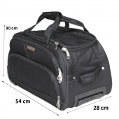 Cestovná taška na kolieskach MRZM čierna malá
