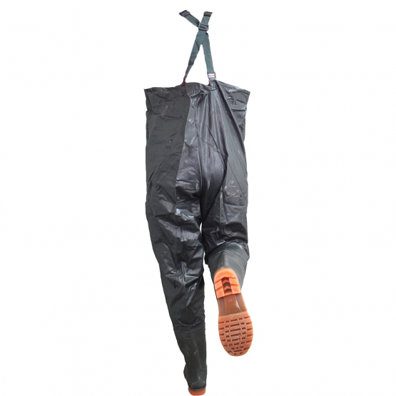 Brodiace nohavice prsačky čierne 45