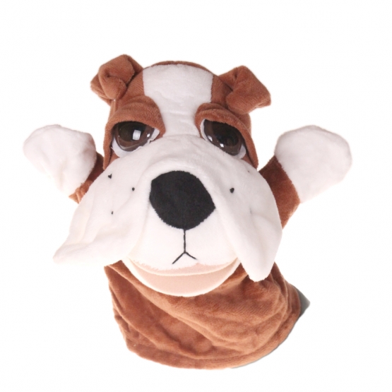 Plyšový maňuška na ruku psík var.1